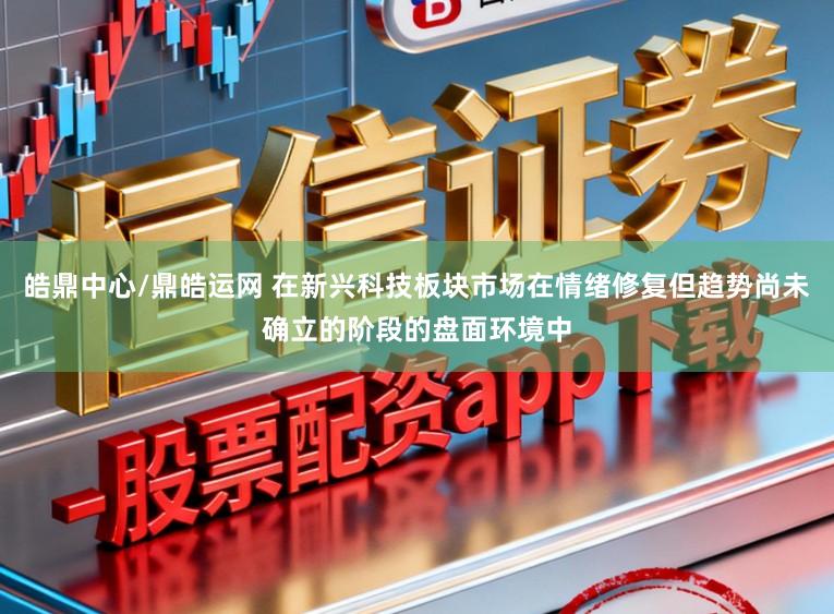 皓鼎中心/鼎皓运网 在新兴科技板块市场在情绪修复但趋势尚未确立的阶段的盘面环境中