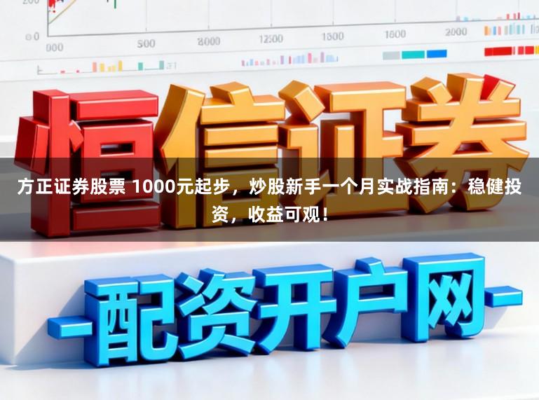 方正证券股票 1000元起步，炒股新手一个月实战指南：稳健投资，收益可观！