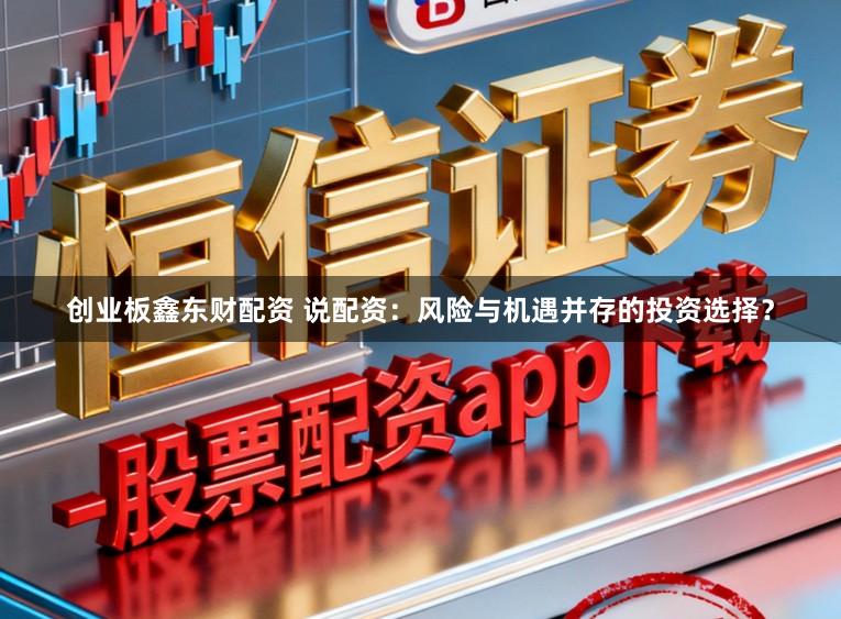 创业板鑫东财配资 说配资：风险与机遇并存的投资选择？
